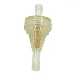 Universal 1/4 Inch Sintered Bronze Filter Element Fuel Filters for Motorcycle, 6mm Small Engine Inline Carb Filter
