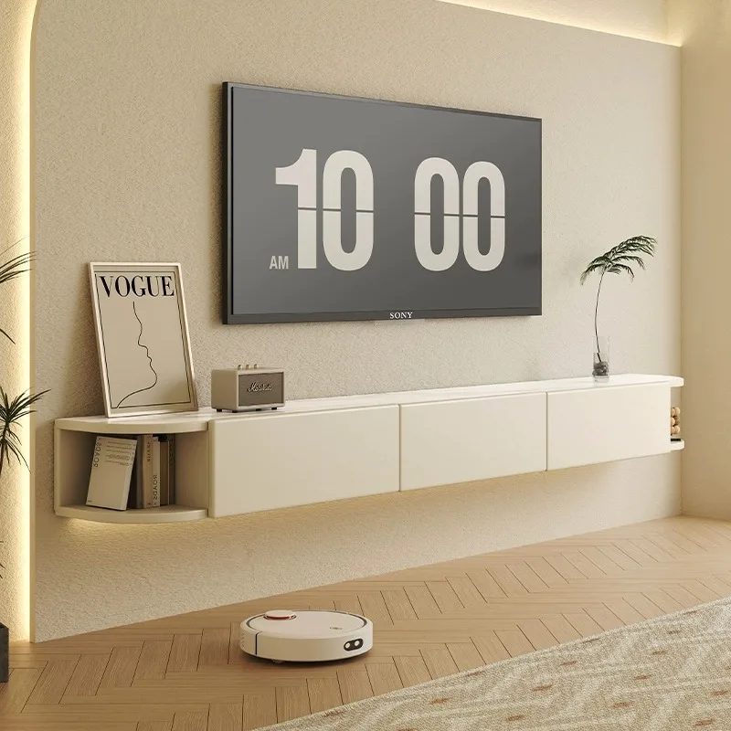 Hanging TV Cabinet Coffee Table Combination Simple Modern Household Living Room Small Unit Hanging Bedroom TV