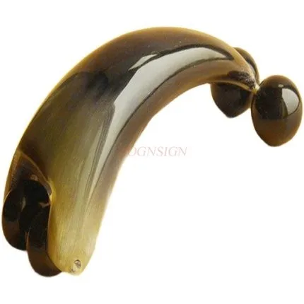 Multi-functional natural horn Y roller massage car beauty and health dual head massage wheel face massager is simple