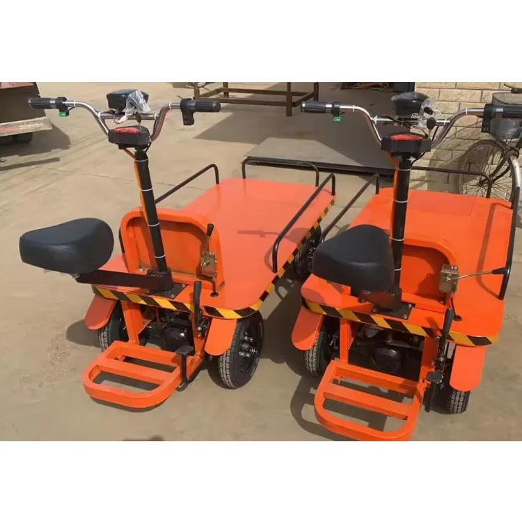 Heavy Duty Transport Motorized Carts 4 Wheels Battery Powered Electric Flat Multifunction Cart for Industrial Warehouse Pro