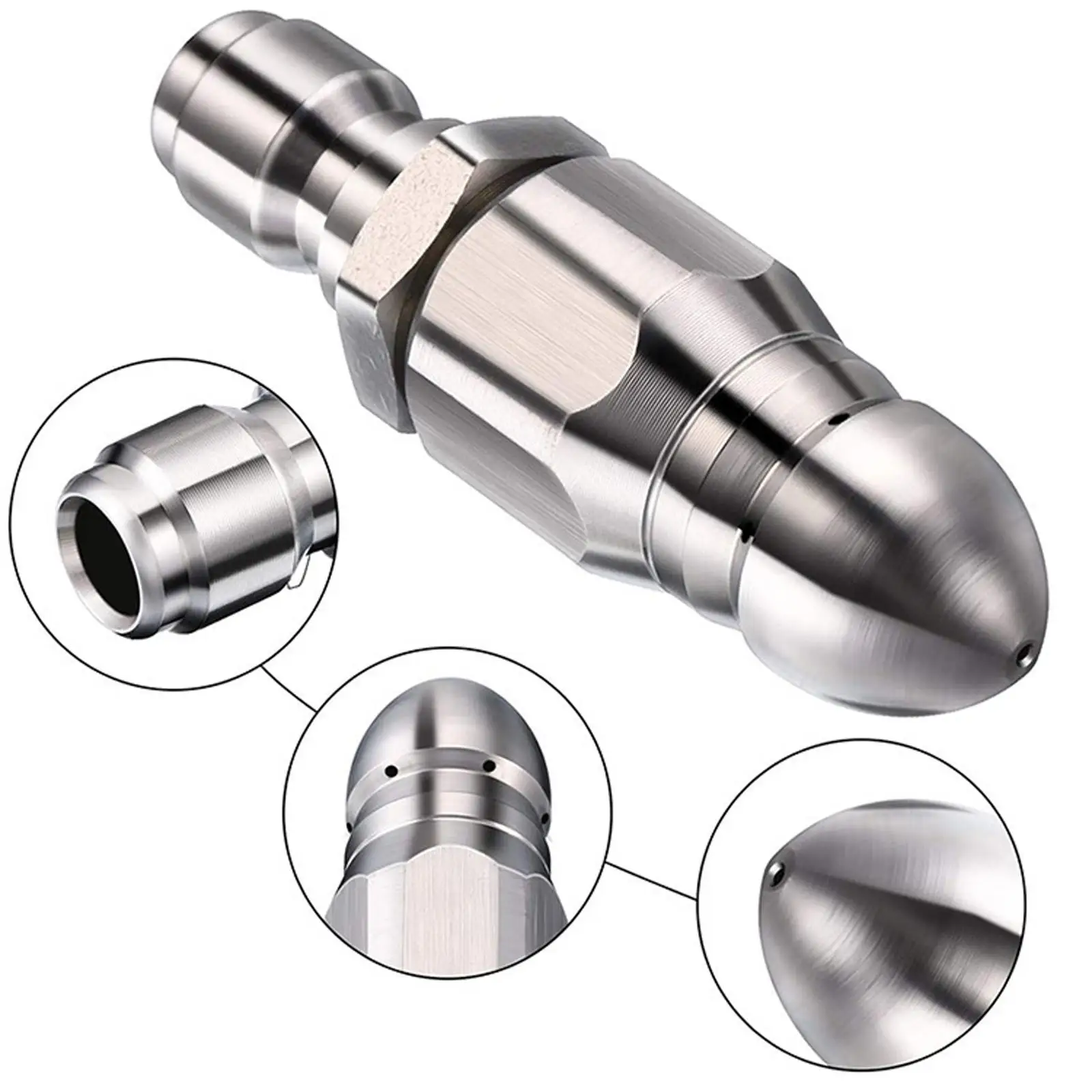 

Sewer Nozzle, High Pressure Washer, Pressure Washer Nozzle, for 1/4 Quick