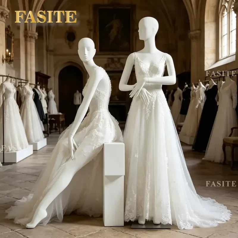 For Clothing Store Display Stand Half Body Mannequin Female Dress Form Wedding Shop Window Showcase Retail Garment Holder
