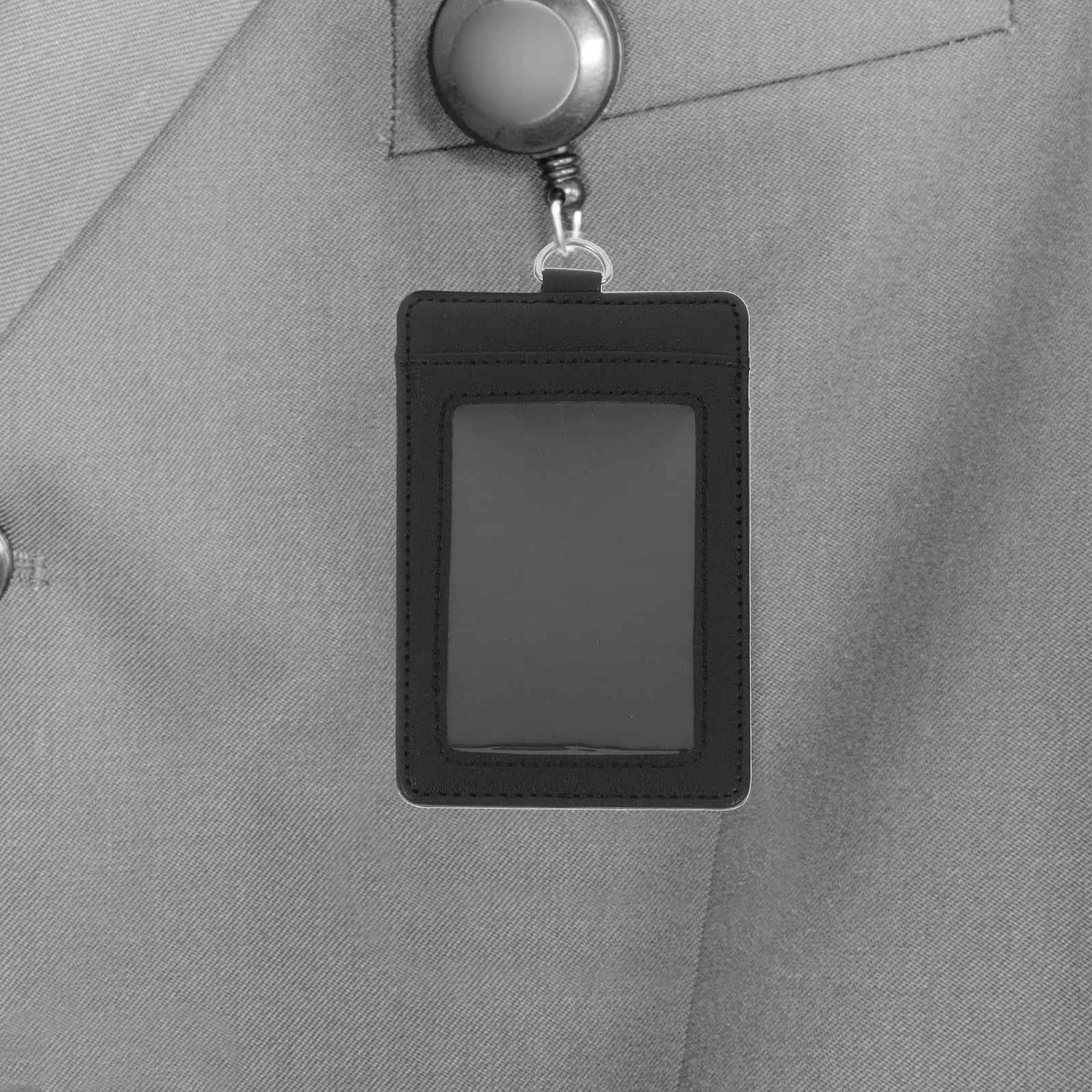 2 قطعة حاملي الهوية شارة كم بطاقة واقية كم لبطاقات الهوية بطاقات الائتمان اسم شارات Pu بطاقة واضحة قابلة لإعادة الاستخدام #6