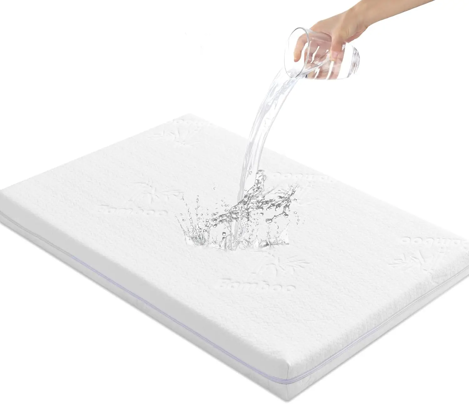 

Bassinet Mattr Pad(47X 23.6),Soft Bamboo Fiber Breathable Cover,Dual Firmn Gel Memory Foam Mattress.Fit For Adovel Baby