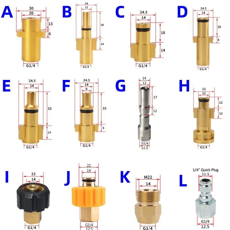 Sewer Drainage Cleaning Hose Pipe Cleaning Kit, High-Pressure Hose, Sewer Nozzle, For Karcher Interskol Nilfisk STIHL Bosch