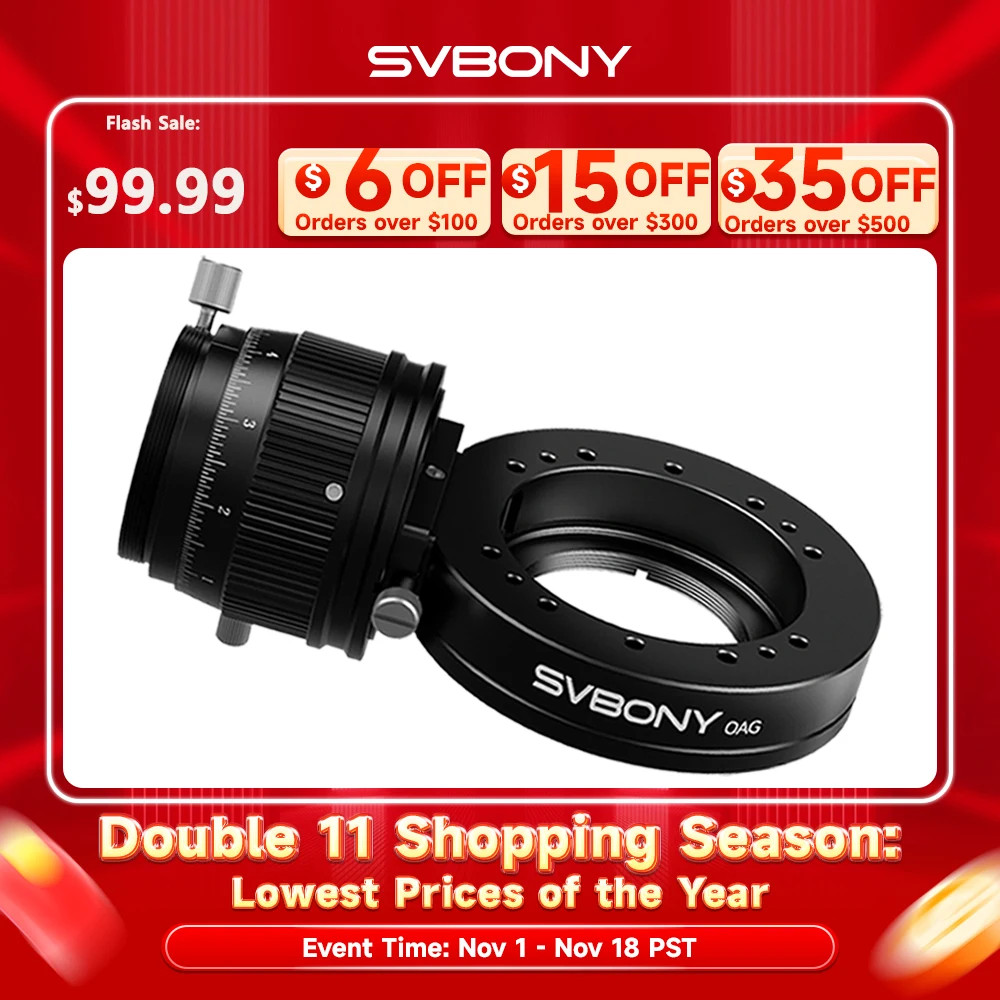 Svbony SV238 Astronomy OAG Off Axis Guider for Deep Sky Astrophotography for SV503 SV550 SV555 MK127 Astronomical Telescope