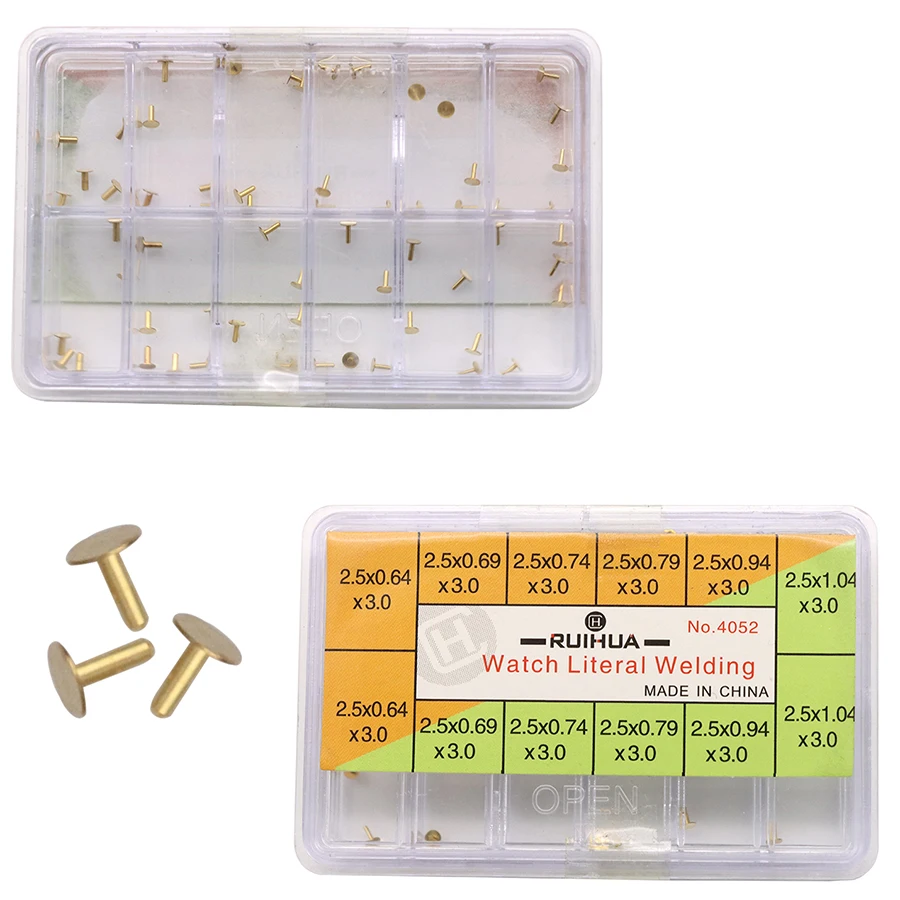 Watch parts, 60 metal components used to fix dial text and numbers, multiple specifications with chassis text foot pins