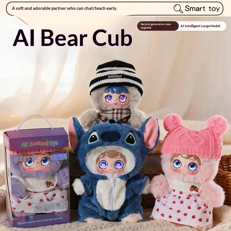Peluche Ours IA Interactif : Compagnon d'Apprentissage Intelligent avec Interaction Vocale – Cadeau Éducatif pour Enfants et Adultes