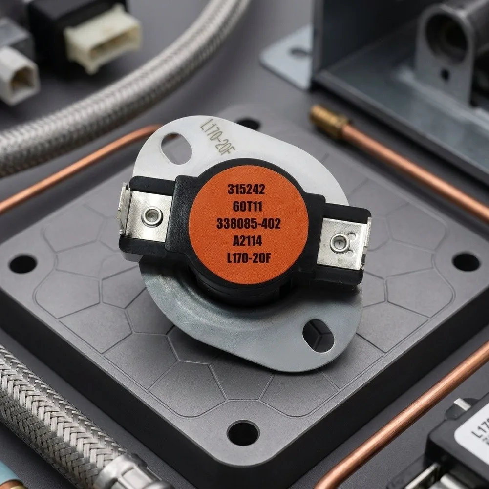 338096-702 HVAC Limit Switch for Gas Furnaces Overheat for protection at 77C Automatic After Cooling to 65C 338096-702