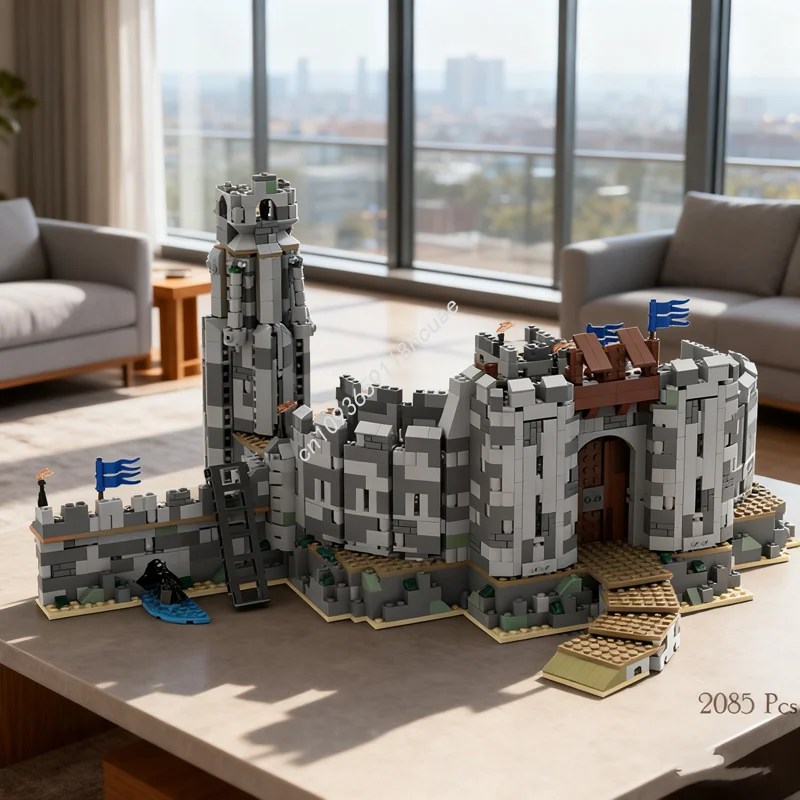 

2085 шт. MOC LOTR Helm s Deep Hobbit and Lord Модель Строительные блоки Архитектурные игрушки DIY творческая идея Рождественский подарок на день рождения