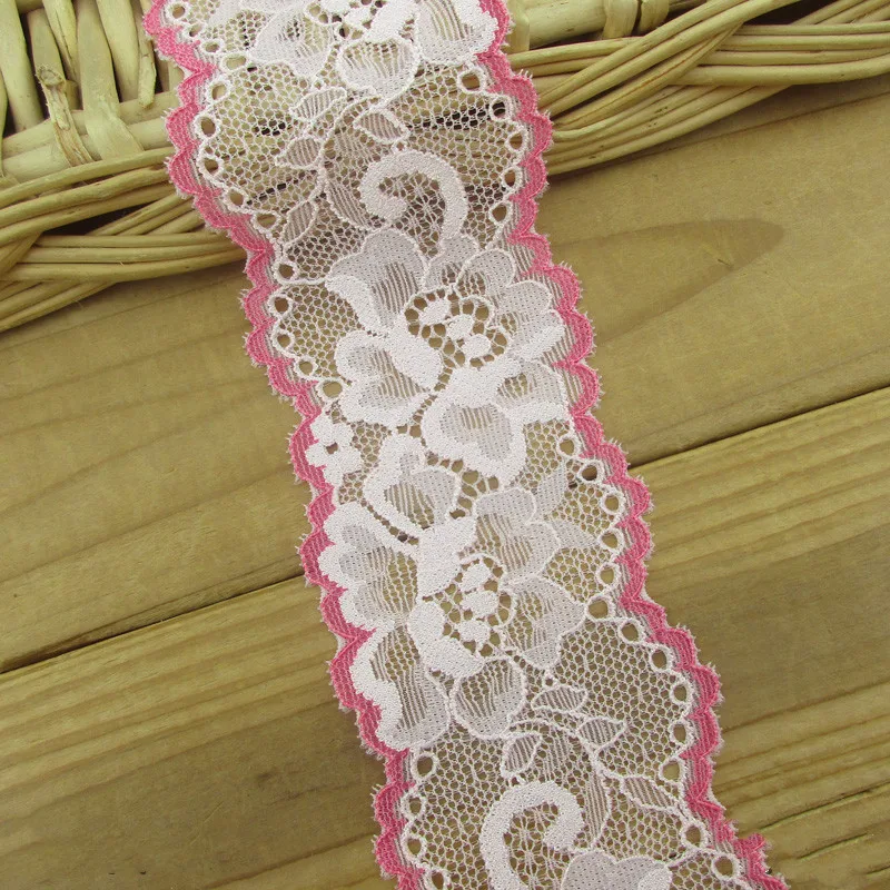 6.5cm wide Jacquard Stretch Lace Barcode DIY Clothes Skirt Hat Cheongsam Dress Scarf Decoration Headdress Textile Sewing