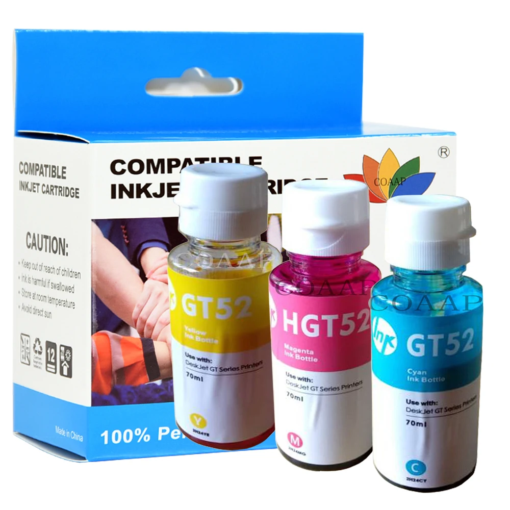 COAAP 664 XL 664XL Premium Remanufactured Color Ink for HP664 for HP DeskJet Ink Advantage 1115 2675 5000 5200 2138 3635 Printer