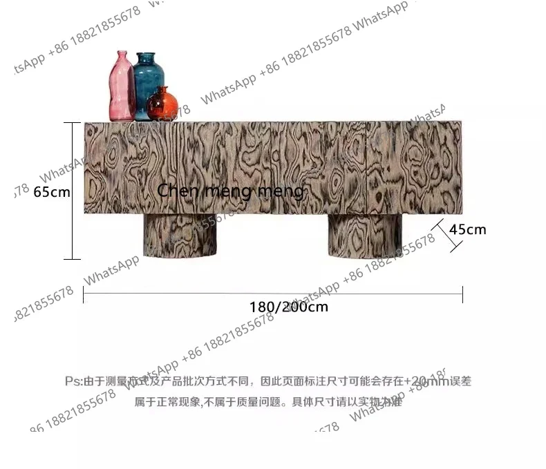 X  Medieval style, side cabinet solid wood porch, floor-to-ceiling storage against the wall, retro storage cabinet
