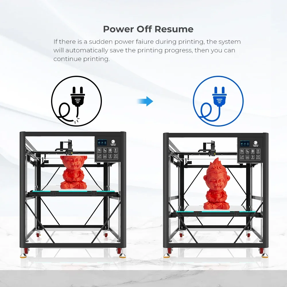 Direct factory 3d printer OSG 15 metal rails VEHO impresora 3d printing machine tronxy 1000*1000mm 3d printer