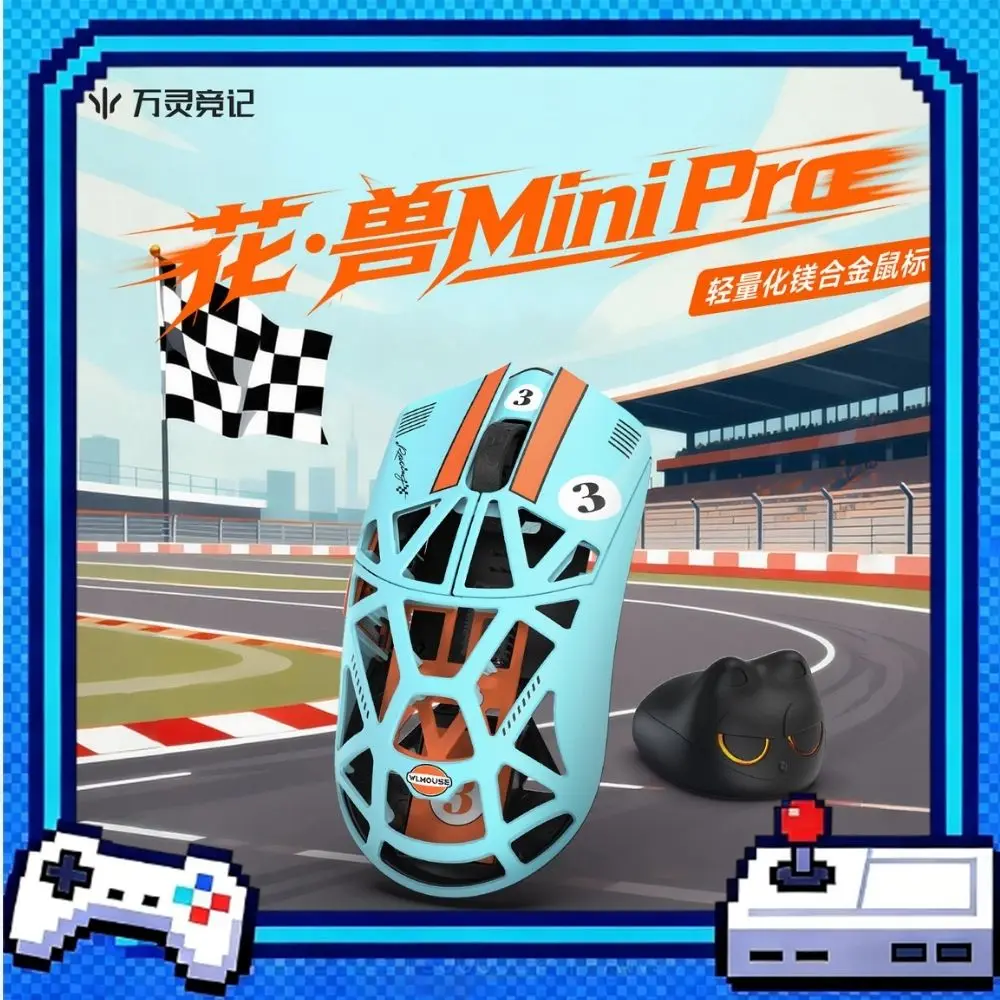 WLmouse BEAST X MINI Pro Wireless Mouse PAW3950HS Sensor 8K Magnesium Alloy FPS Gaming Mouse No Punching 2 Mode Custom Mice Gift