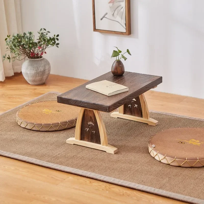 Japanese Coffee Tatami Tea Table Modern Mini Zen Simple Household Desk Suitable for Living Room, Rest Room and Office Tea