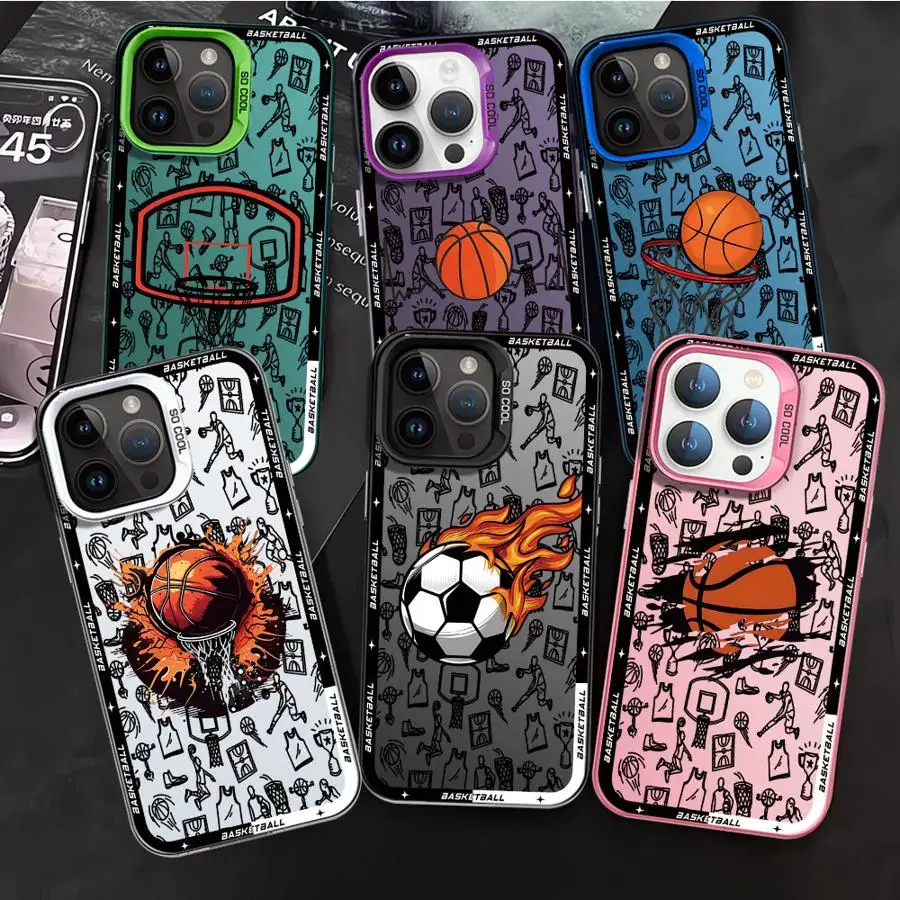 Basketball Art Phone Case for Xiaomi Redmi Note 7 8 9 9S 10 11 12 13 14 Pro Plus 4G 5G Anti Fall Matte Back Cover