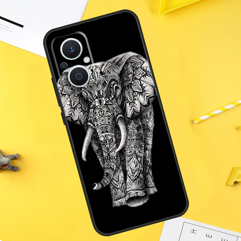 Elephant Mandala Aztec For OPPO Reno 2Z 4Z 5Z 8T 4 5 6 7 8 Lite 10 Pro OPPO Find X5 X6 Pro X2 Lite X3 Neo Case