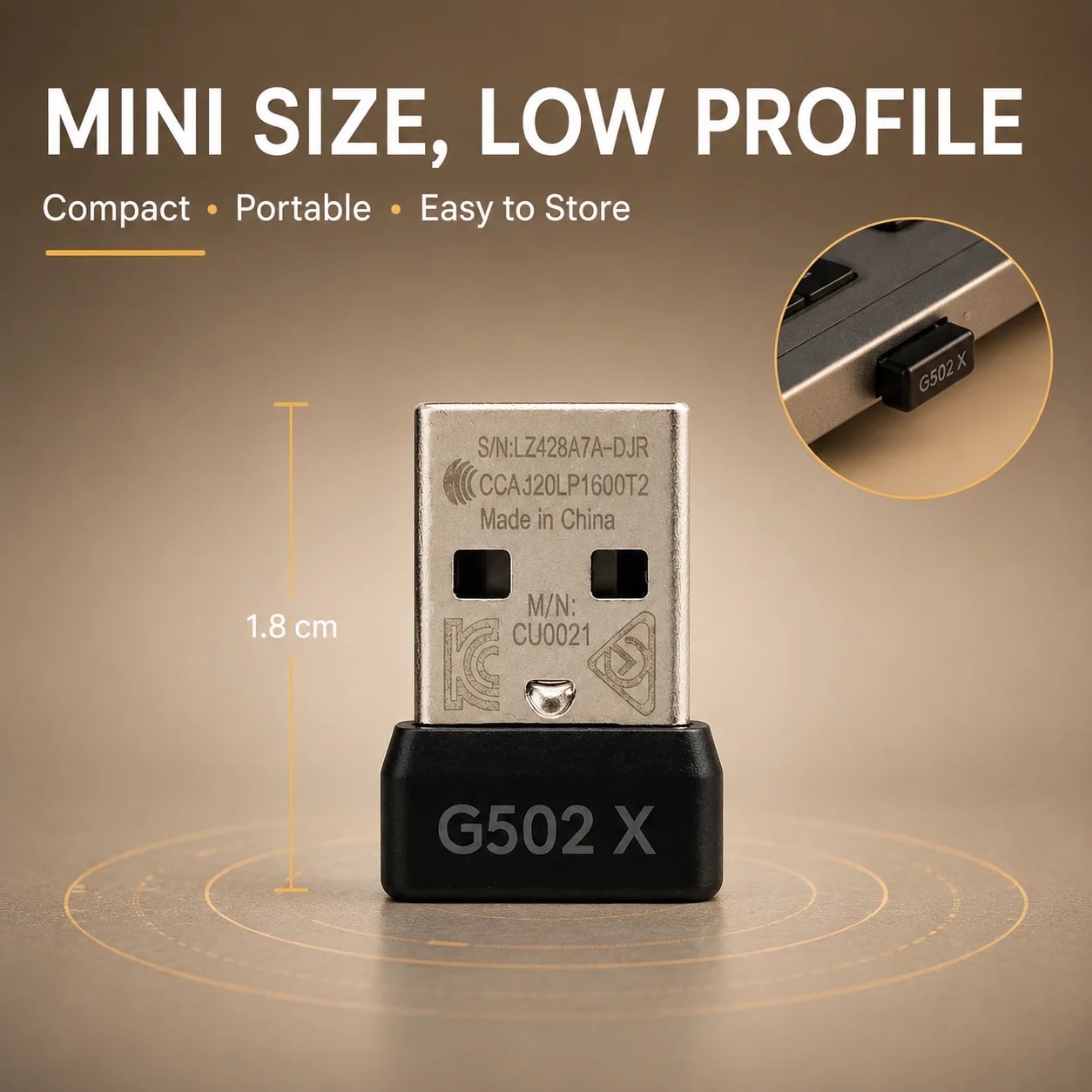 USB Dongle Mouse Receiver Adapter Replacement for Logi-tech G502X Wireless Gaming Mouse Replacement Accessories , New2026 view 6