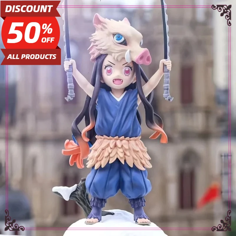 

2025 20cm Anime Demon Slayer Figure Kamado Nezuko Midouzi Cos Lnosuke Kimetsu Figurine PVC Decoration Statue Model Toys Gift