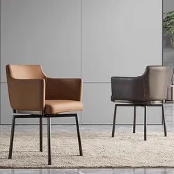 Sillas de café de salón únicas, sillas ergonómicas de apartamento, sillas de café minimalistas de moda, reposabrazos, decoraciones de interiores modernas