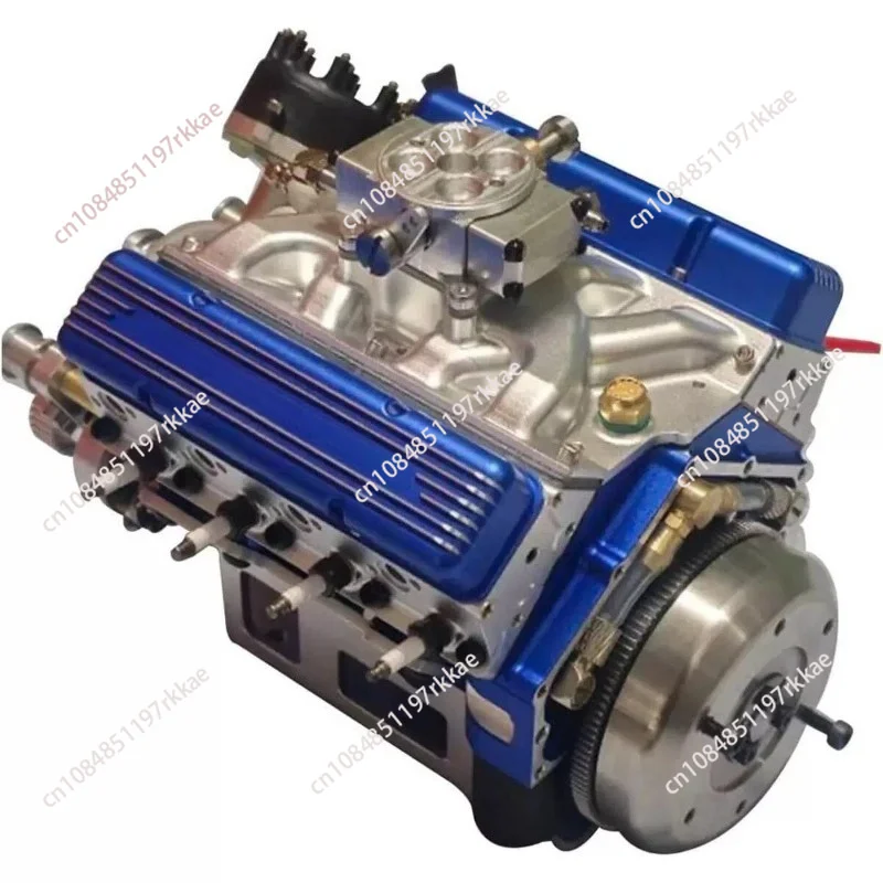 Resin V8 Engine Model Kit OHV Gas Engine Replica for Display Collection