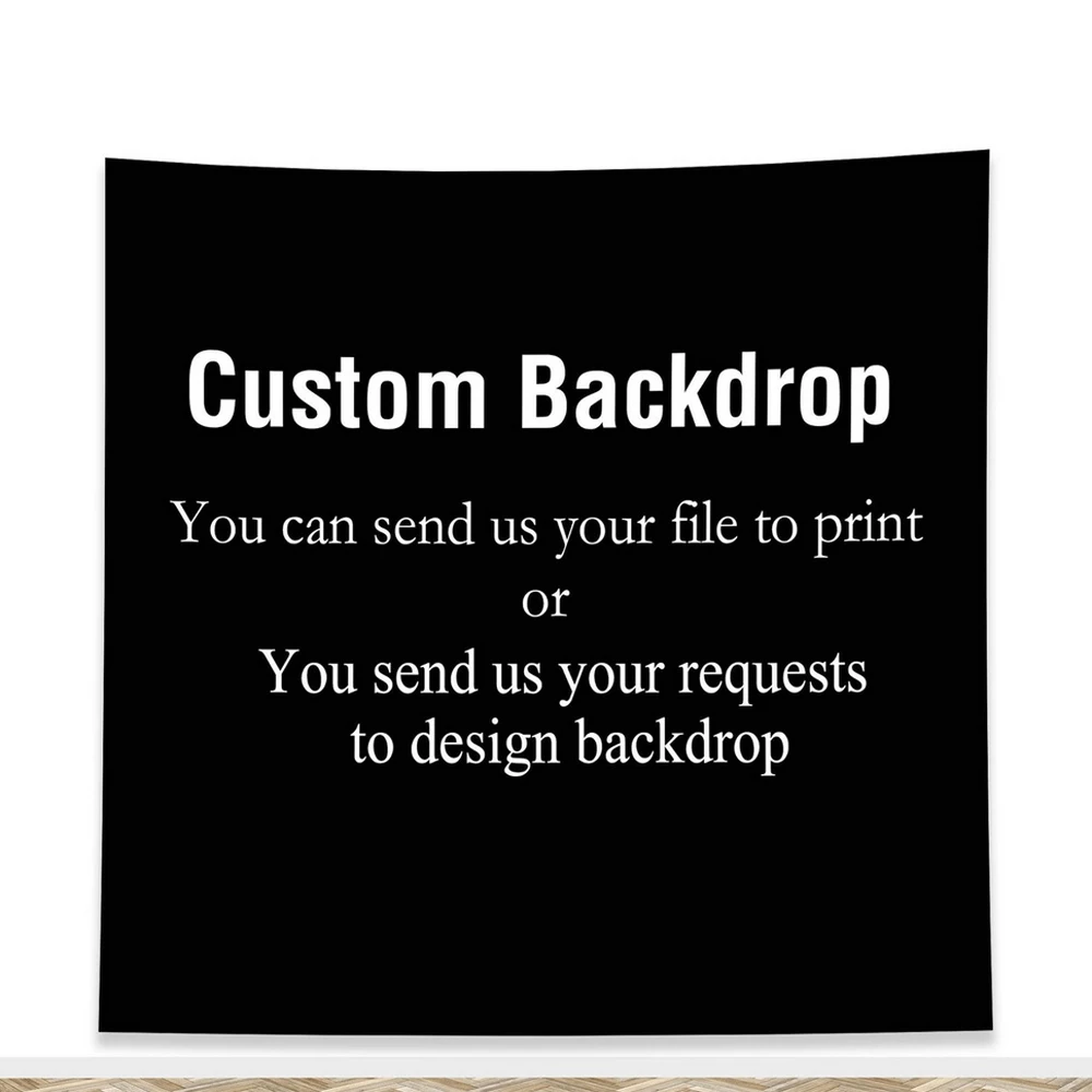 Personalized Photo Backdrop Digital File Printing Banner Customize Photography Background Birthday Wedding Baby Shower Party Pho