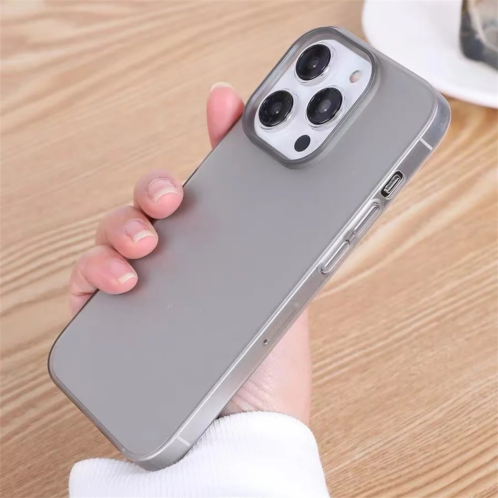 

Ultra-Thin Original Frosted Translucent Phone Case For iPhone 16 15 14 Plus 13 12 11 Pro Max Shockproof Matte Bumper Hard Cover
