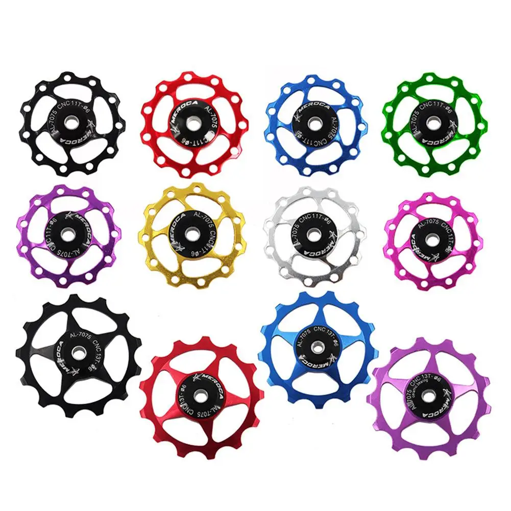 

11T/13T Aluminum Alloy MTB Mountain Bike Bicycle Rear Derailleur Pulley Jockey Wheel Road Bike Guide Roller For 7/8/9/10 Speed