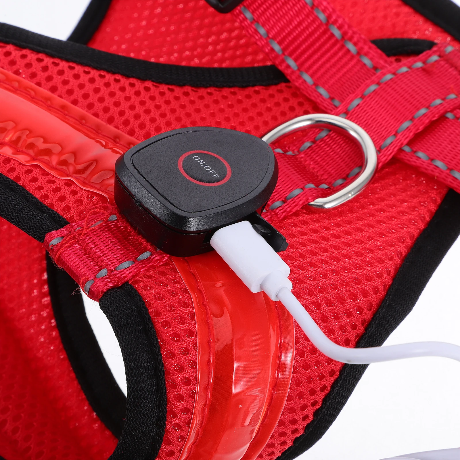 

1Set Usb Rechargeable Led Luminous Pet Night Walking Comfortable Breathable Puppy Vest Fashion Glowing Dog Garment Summer Pet
