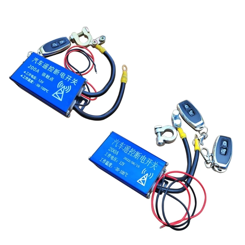 Car Remote Battery Disconnect Cut Off Isolator Fob 200A 12V Dropshipping