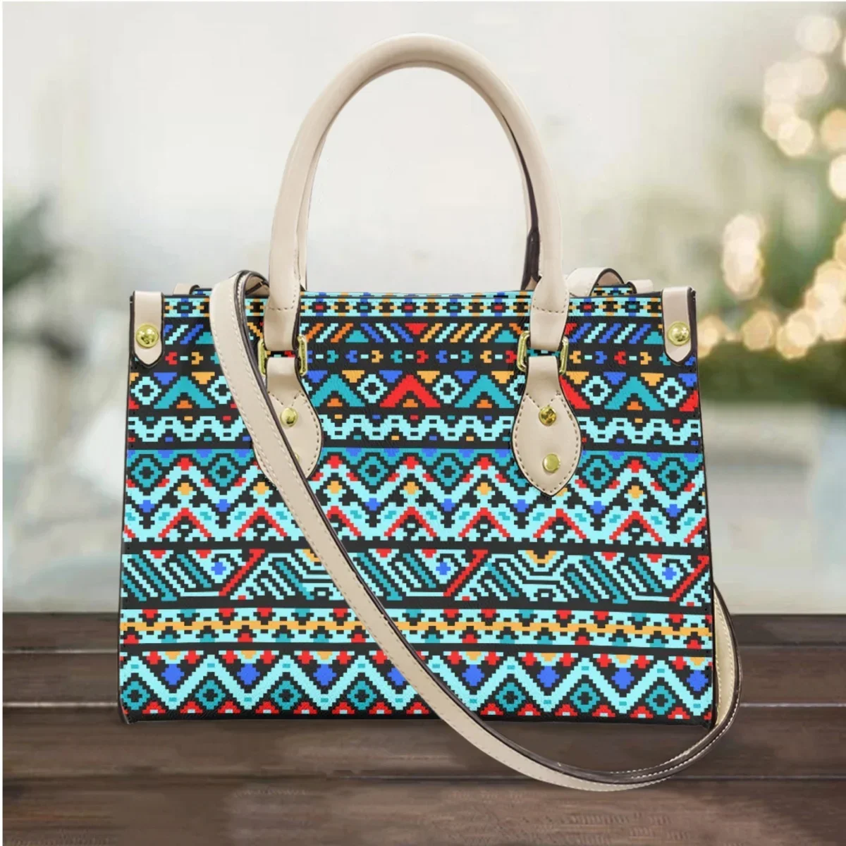 Southwest American Design Themed Handbags Purse for Women Luxury Leather Female Tote Shoulder Bags Woman bolsa feminina Casual