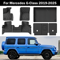 For Mercedes-Benz G Class/G500/G550/AMG G63 SUV 2019-2025 TPE 3D Floor Mats Custom Fit Floor Liner Trunk Mat Left Hand Drive