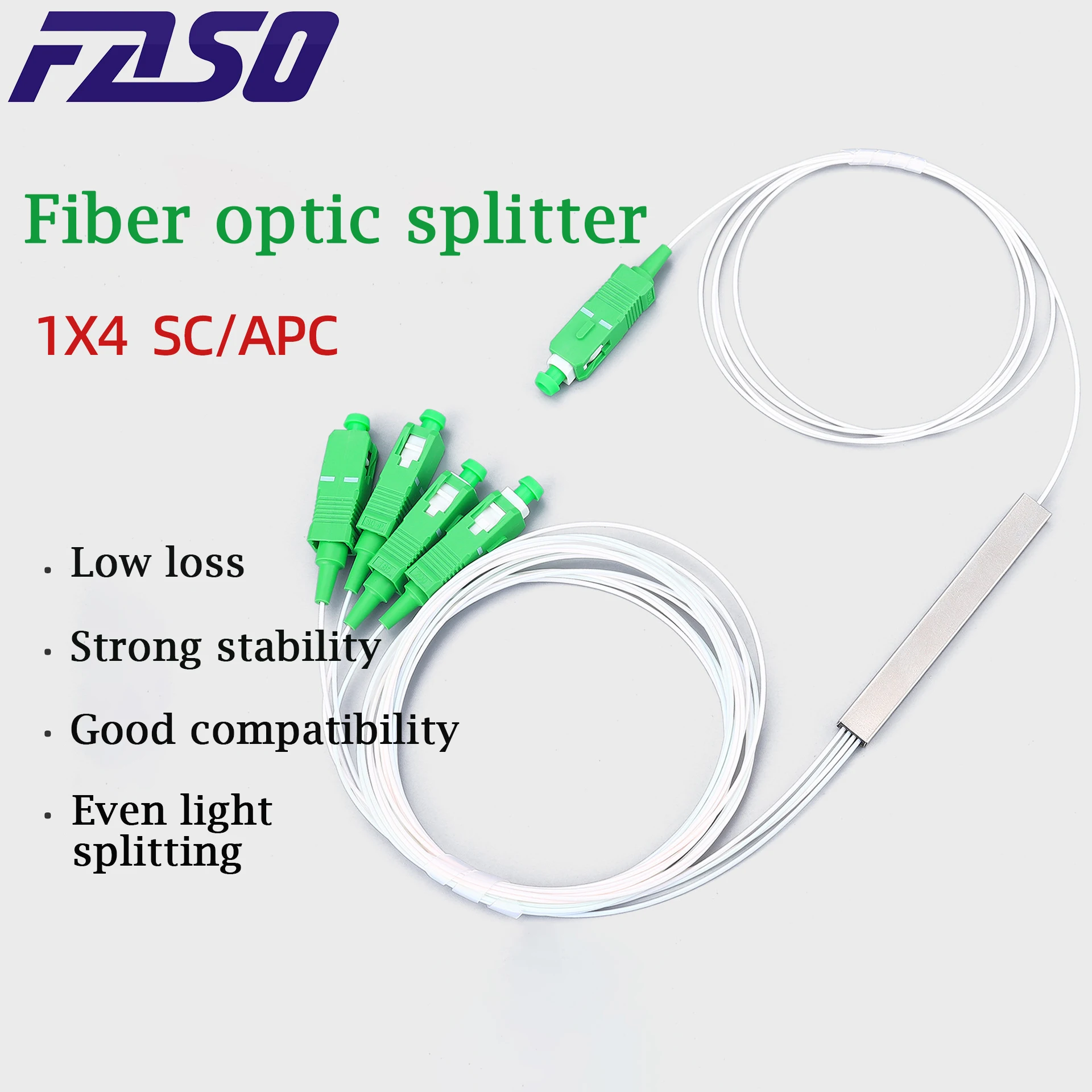 

1X2 1X4 1X8 1X16 1X32 PLC 0.9mm 1m SC/APC Fiber Optic Splitter SM Single Mode G657A1 PVC FTTH Fiber Optical Splitter New