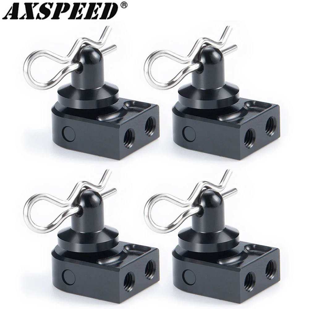 Axspeed Alumínio Corpo Post e Fixação Bracket Mount para 1:10 RC Crawler, Axial SCX10 PRO, Atualizar Peças