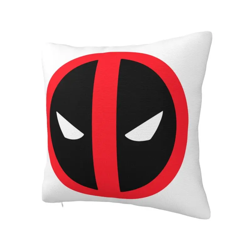 Deadpool Logo Throw Pillow Case 40*40cm Decorative Cushion Cover Soft Polyester Pillowcase Double-sided Printing