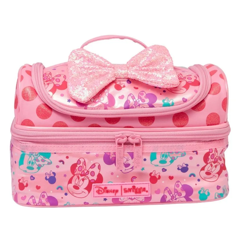 Oryginalna Australia Smiggle Disney Minnie Girls tornister studencki artykuły papiernicze piórnik torba na lunch podwójny plecak na ramię prezent