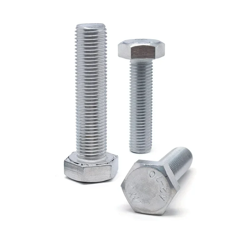 304 Stainless Steel DIN933 Fine Thread Hex Head Bolt M8 M10x1.25 M12x1.25 M14 M16 M20x1.5, Metric Industrial Fastener