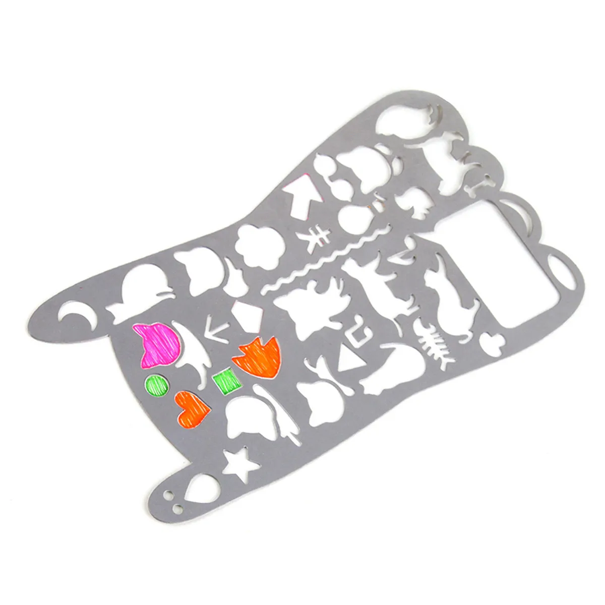 2Pcs Metal Drawing Stencils Sturdy Steel Painting Templates Waterproof Washable for Scrapbooking School Projects Crafts Card