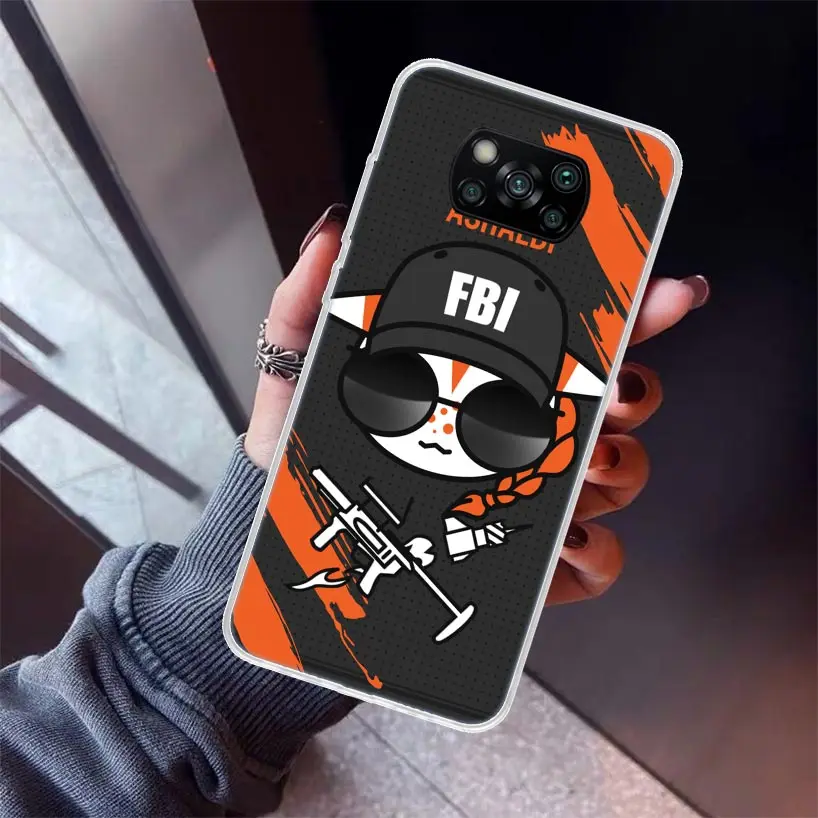 Game R-Rainbow-Six Siege Phone Case For Xiaomi Mi 12T 11T 10T 9T 12X 11i 12 11 10 9 8 Lite 13 5X 6X A1 A2 A3 CC9 Shell Print Fun