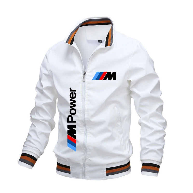 2024 New BMW Jacket M Power Logo Print Motorcycle Jacket Fashion Oversized Racing Biker Sportswear BMW Man Jacket Clothing Coats