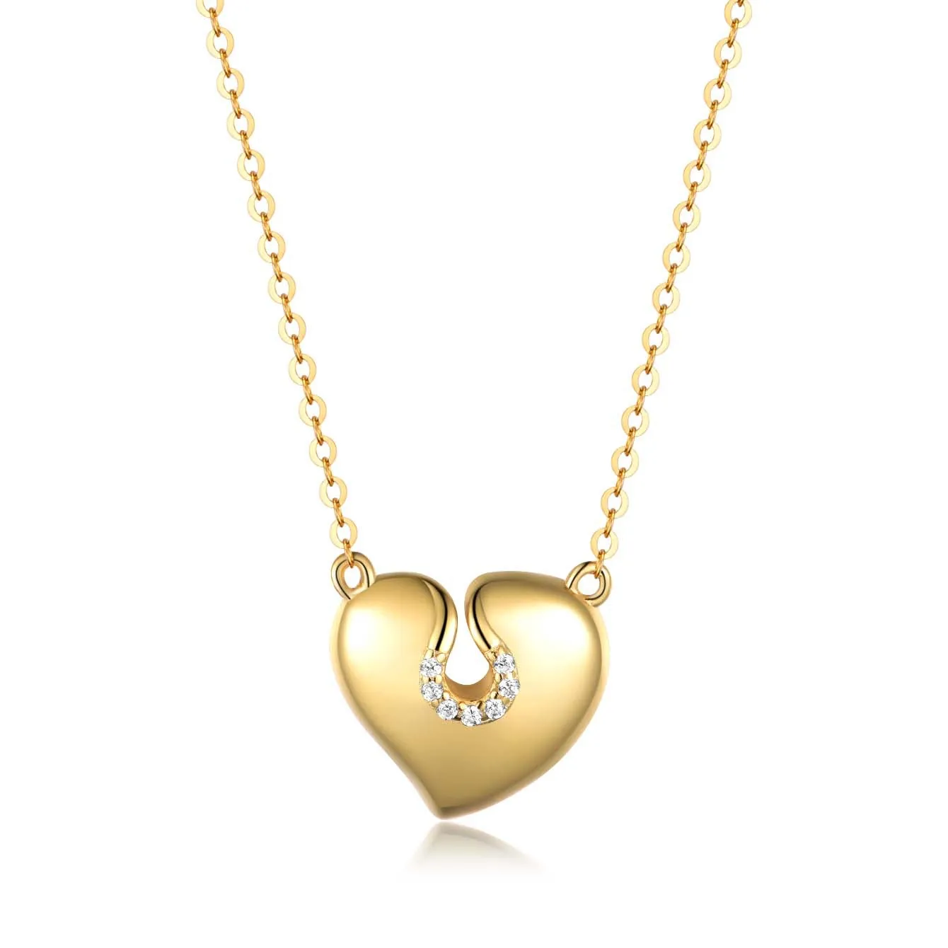 TBCYD D Color Heart Shape Sliver Pendant Moissanite Necklace For Women S925 Silver Diamond With Certificate Fine Jewelry Gifts