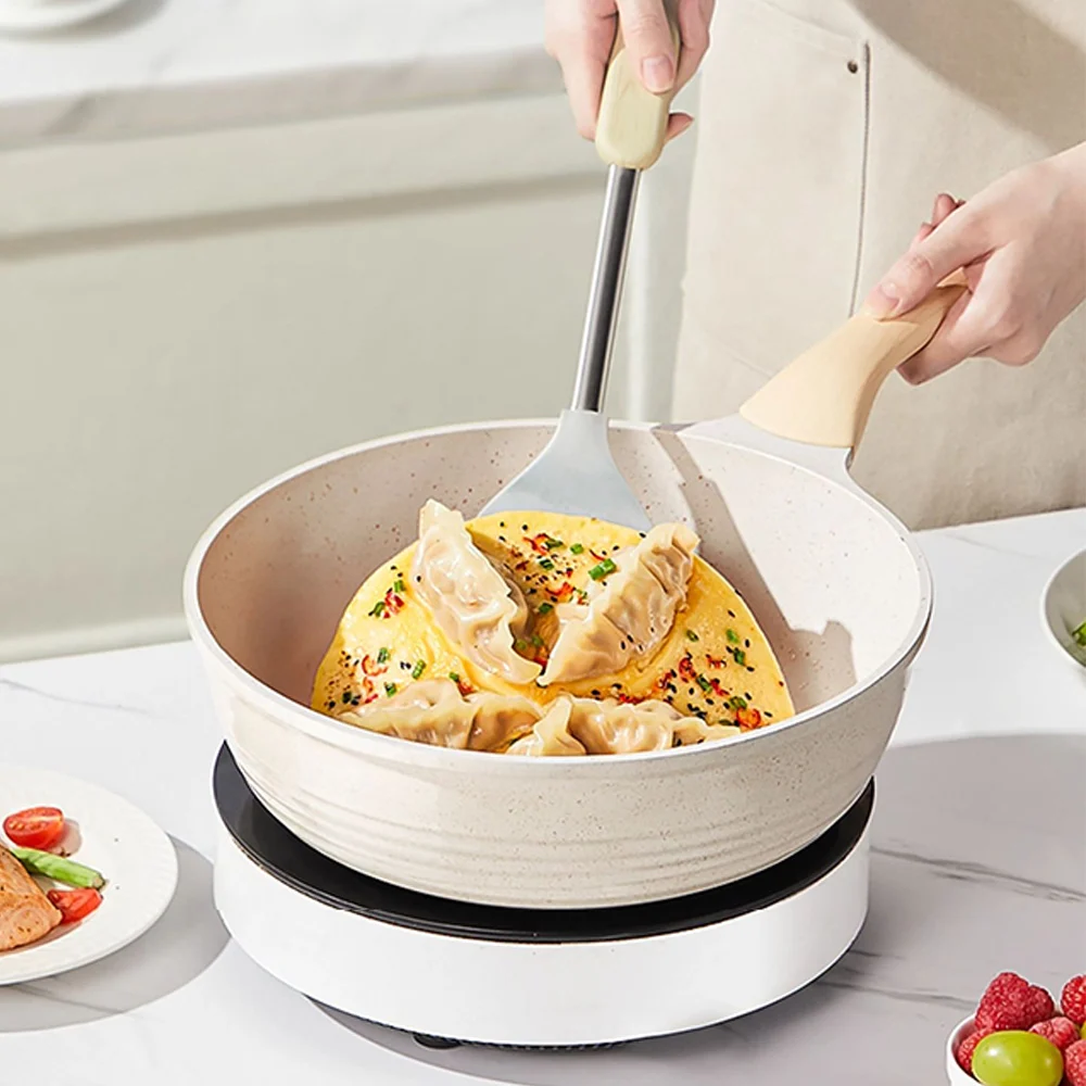 

COOKER KING Негрязная сковорода, сковорода с антипригарным покрытием, сковорода с плоским дном, сковорода, индукционная плита для жарки овощей, газовая плита, применимая