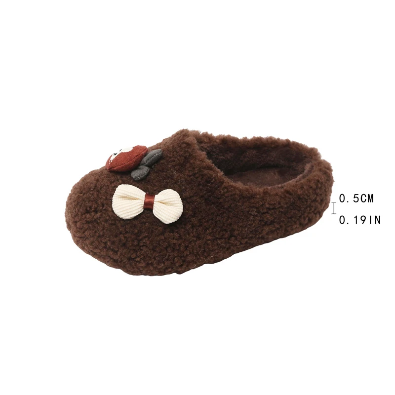 

Fashion Girls' Shoe 2026 Spring New Kids Slippers Thick Sole Anti Slip Girls Personalized Cotton Slippers Simple Child Home Shoe