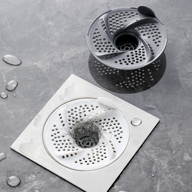 Whirlpool Bathroom Floor Drain Drain Anti Hair Collection Filter Screen Drain Anti Clogging, Insect Proof, and Odor Proof Cover