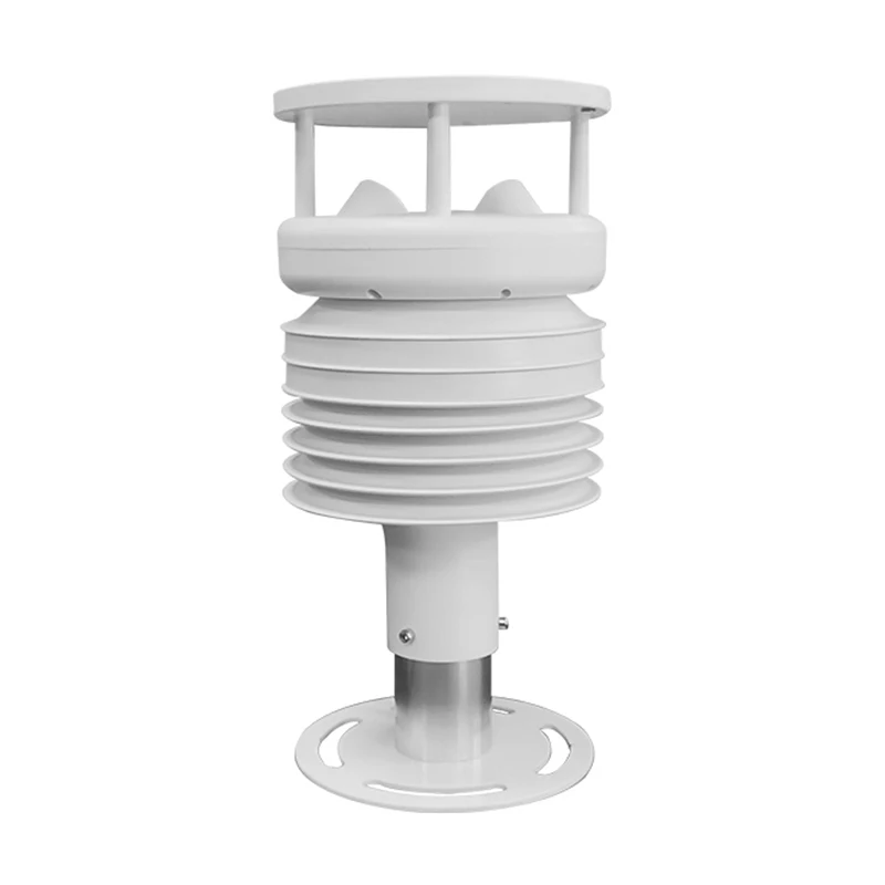 RS485 Modbus Universal Consumption 6 Elements Compact Ultrasonic Anemometer Air Temperature Pressure Wind Vane Weather Station