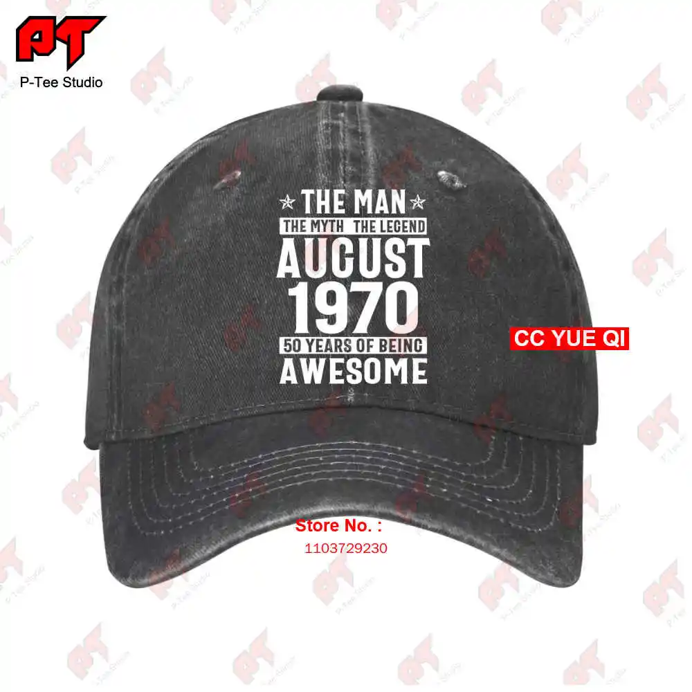 

Legends Were Born In August 1970 Baseball Caps Truck Cap PR3I