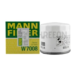 MANN FILTER W7008 Oil Filter For VOLVO C30 S40 V60, FORD Fiesta Focus ESCORT Ecosport Mondeo 30731879 G2MJ6731BA EM5G6714AA