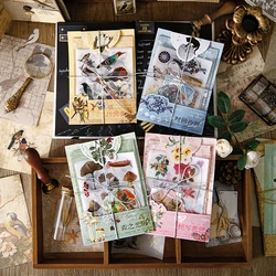 30pcs Vintage Stickers Material Paper Combo Kit DIY Collage Junk Journal Decor Diary Materials Scrapbooking Sets