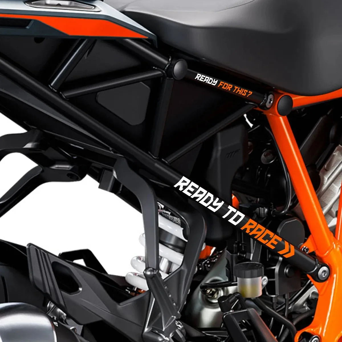 Reflektierende Motorradaufkleber „Ready To Race“-Tankaufkleber Racing für KTM Adventure Super Duke 390 1290 790 890 690 990 1190